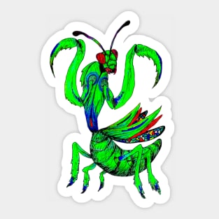 Graffitti Mantis Sticker